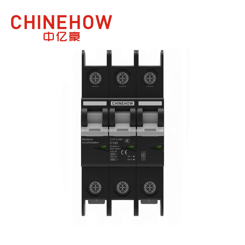 CVP-CHB1 Serie 3P schwarzer Miniatur-Leistungsschalter