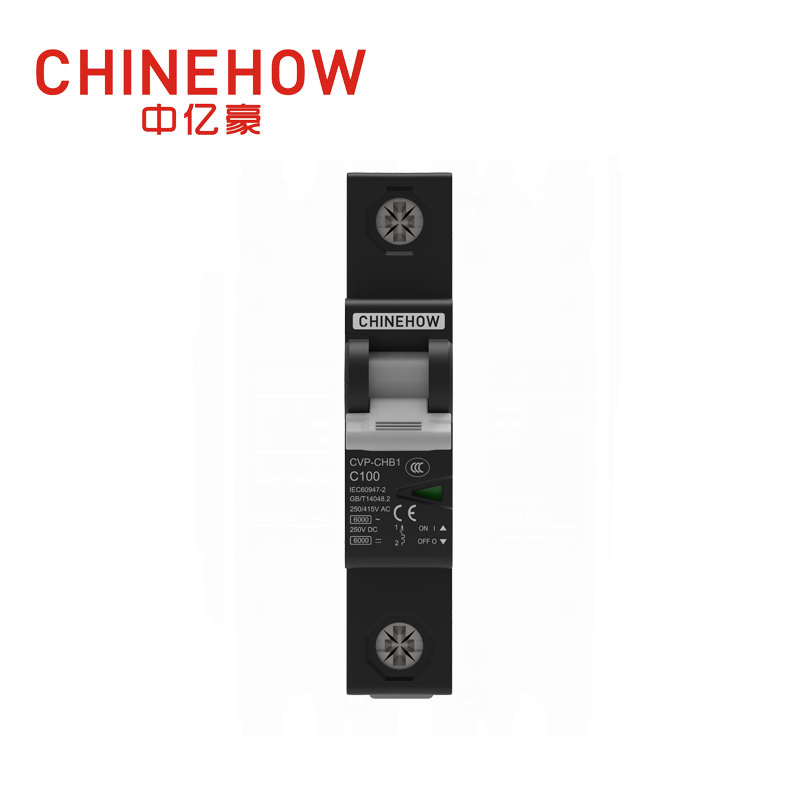 Miniatur-Leistungsschalter der Serie CVP-CHB1 IEC 1P schwarz