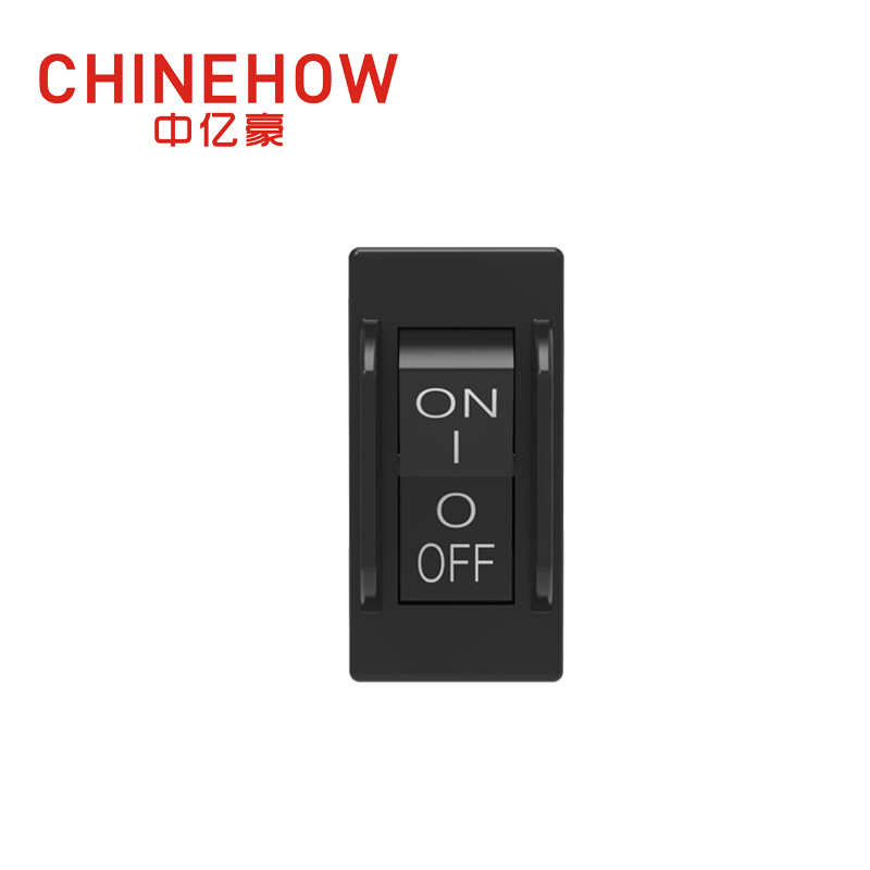CVP-SM Hudraulic Magnetic Circuit Breaker Angle Rocker With Guard Actuator with M4 Screw Bus 1P Black